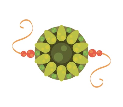 green bracelet accessory vector