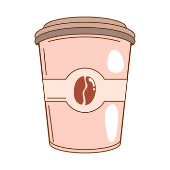 disposable coffee cup vector