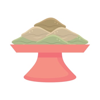 songpyeon korean food vector