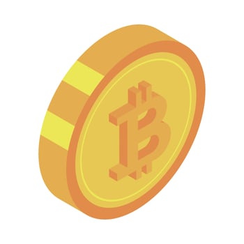 bitcoin money icon vector