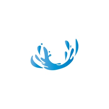 Water splash logo vector