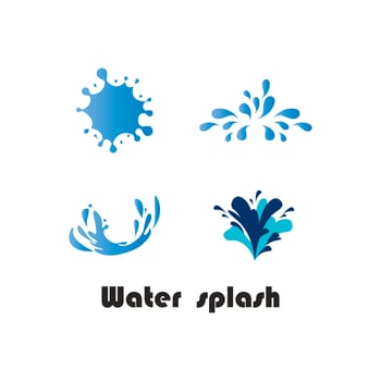 Water splash logo vector