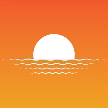 Sunset logo  vector