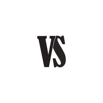 letter logo VS. vector