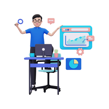 3d Business Growth Analysis png