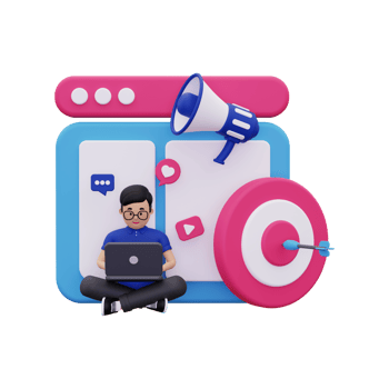 3d Digital Marketing Target png