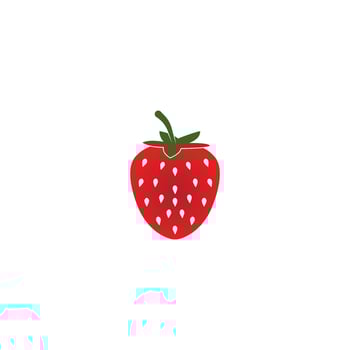 Strawberry icon Dragon logo background, vector illustration template design