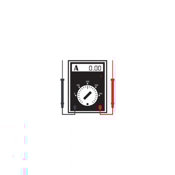ampere meter icon vector