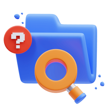 3d rendering of cute icon illustration unavailable folder empty state png