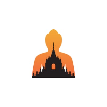 Temple logo vector illustration symbol design