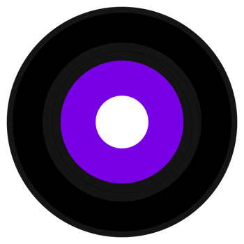 purple vinyl record transparent PNG