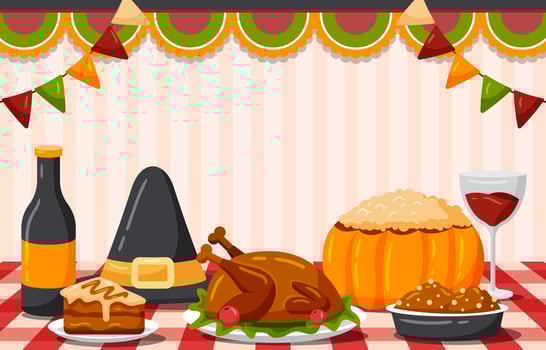 Thanksgiving Activity Background vector