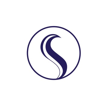 S letter luxury abstract logo vector