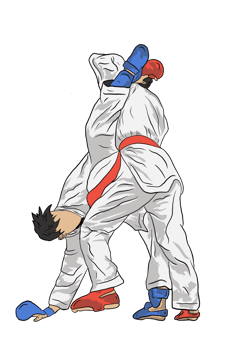 illustration of taekwondo kick pose png