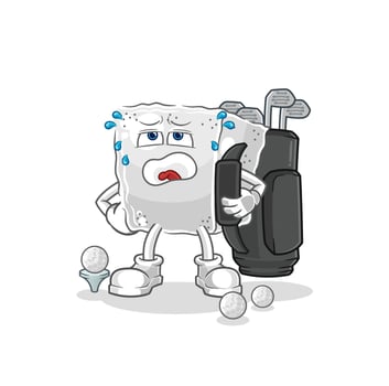 sugar cube cartoon vector