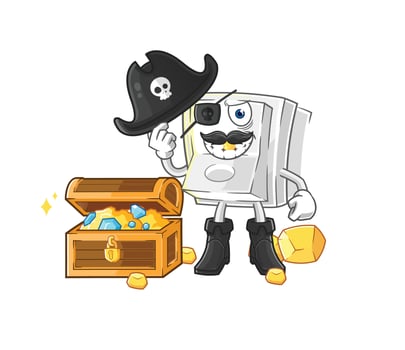 light switch cartoon vector