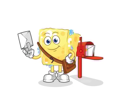 sponge mascot vector