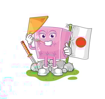 mattress cartoon character vector