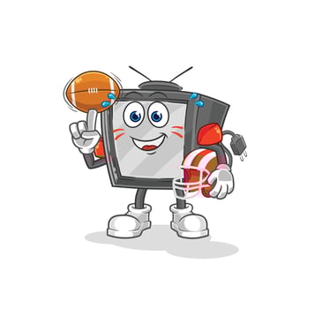 vintage tv cartoon character vector