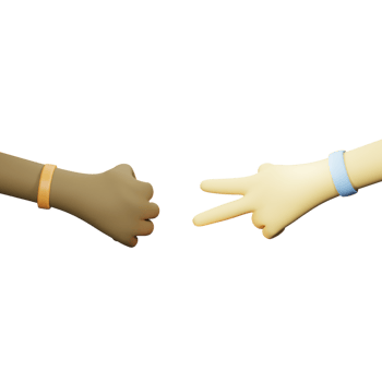 3D Hand Gesture Diversity Rock Scissor png