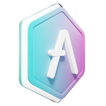 Aave AAVE Badge Crypto 3D Rendering png