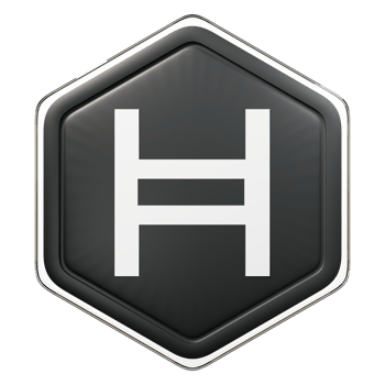 Hedera HBAR Badge Crypto 3D Rendering png