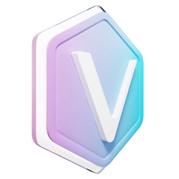 VeChain VET Badge Crypto 3D Rendering png