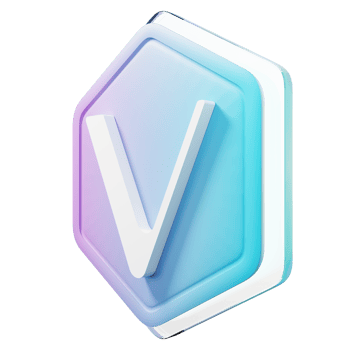 VeChain VET Badge Crypto 3D Rendering png