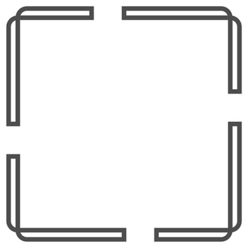 black simple line border frame vector