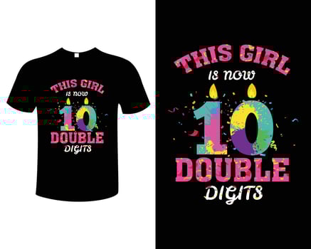 Birthday T-Shirt Design Vector template