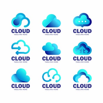 Cloud Logo Concept Company Template vector