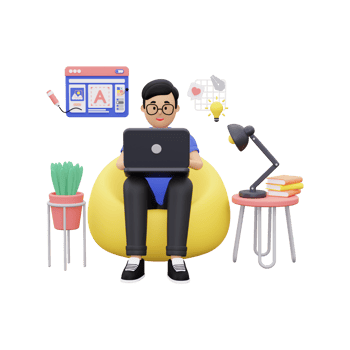 3d Professional graphic designer png