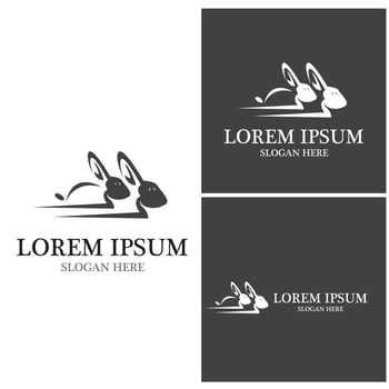 Rabbit vector icon illustration design