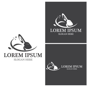 Rabbit vector icon illustration design