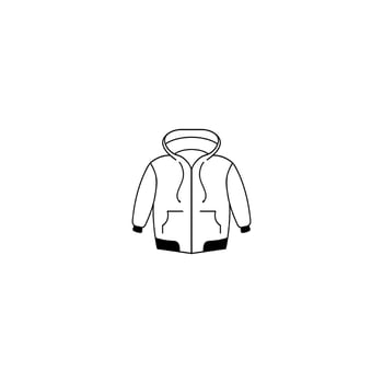 jacket icon vector logo illustration