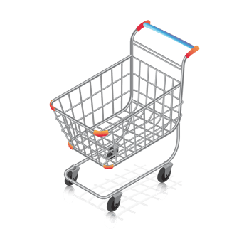 Shopping cart for ecommerce or online shop for business online design png
