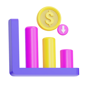 losses illustration 3d png