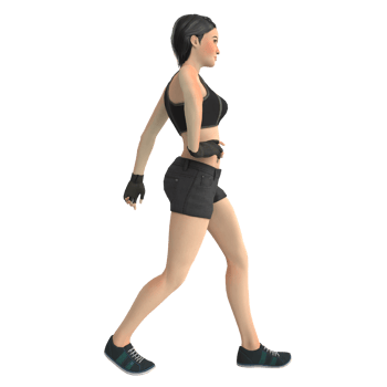 Woman in a dress 3d rendering isolated on white background png