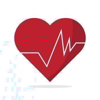 heartbeat cardiology medical hospital symbol vector illustration health care
