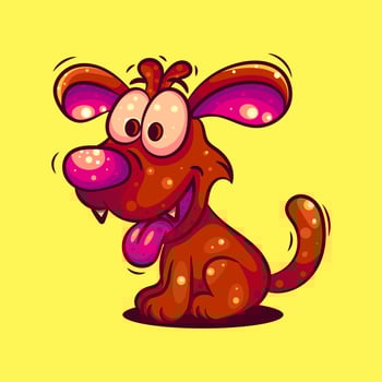 ILLUSTRATION OF CUTE DOG vector