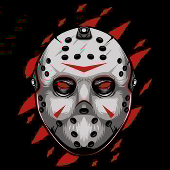 ILLUSTRATION OF SCARY FACE MASK vector