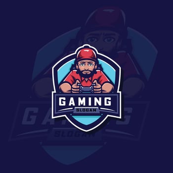 esports player logo vector
