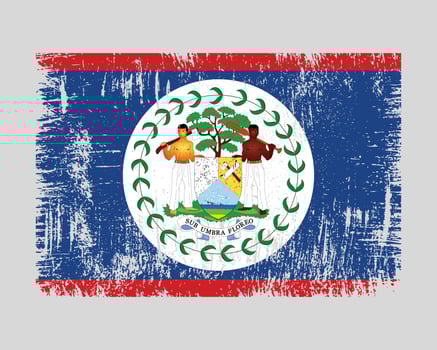 Belize Flag Vector