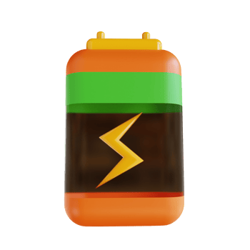 3D illustration battery suitable ecology png