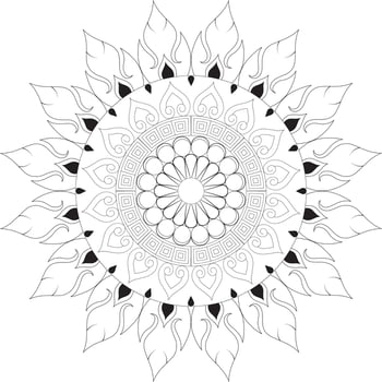 Mandala coloring pages vector