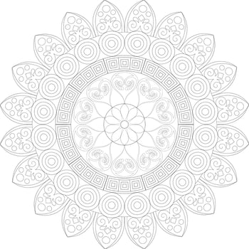 Mandala coloring pages vector