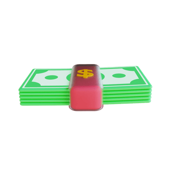 3D illustration money png