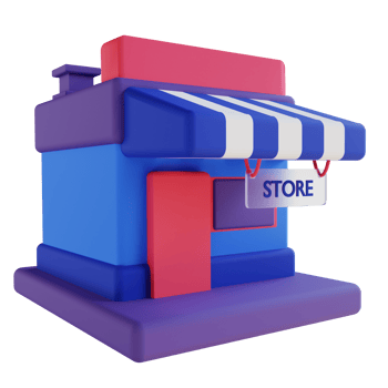 3D illustration store png