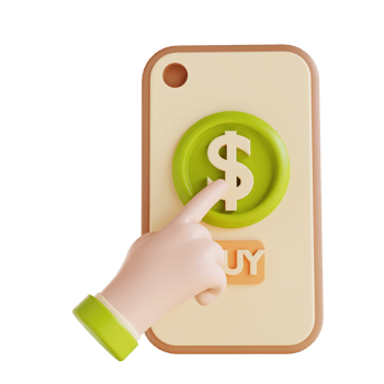 3D illustration pay per click png