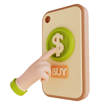 3D illustration pay per click png